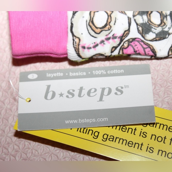 B Steps Toddler Girl 3T Pajamas Sports Doughnuts NWT - Picture 3 of 3